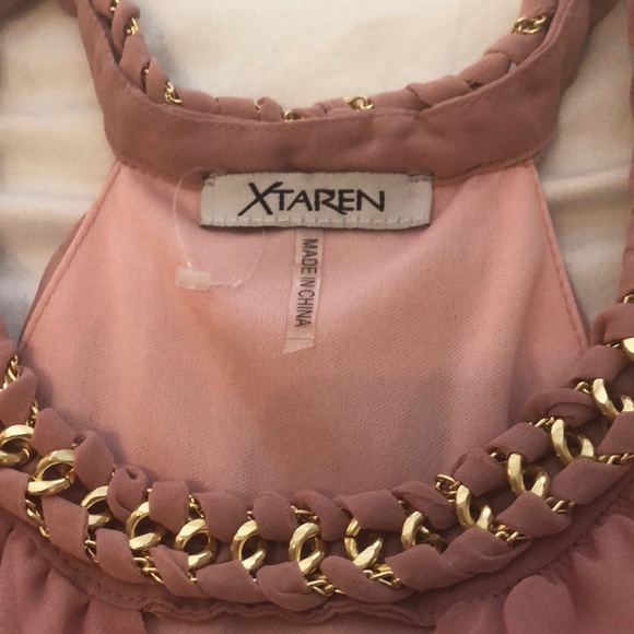 pink gold sequin semi/formal/homecoming/prom dress - Picture 4 of 8